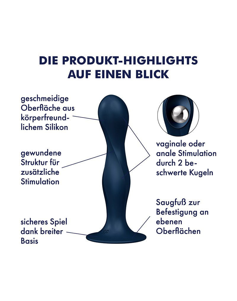 Satisfyer - Dubbele Bal-R - Donkerblauw
