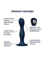 Satisfyer - Dubbele Bal-R - Donkerblauw