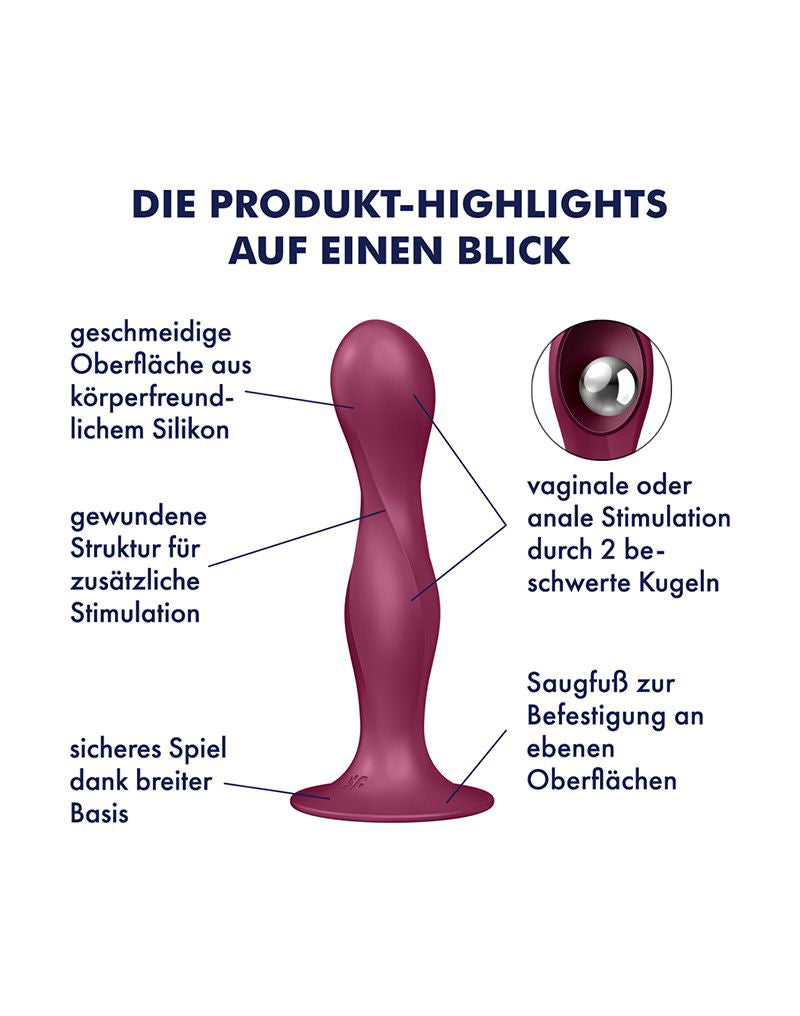 Satisfyer - Dubbele Bal-R - Rood