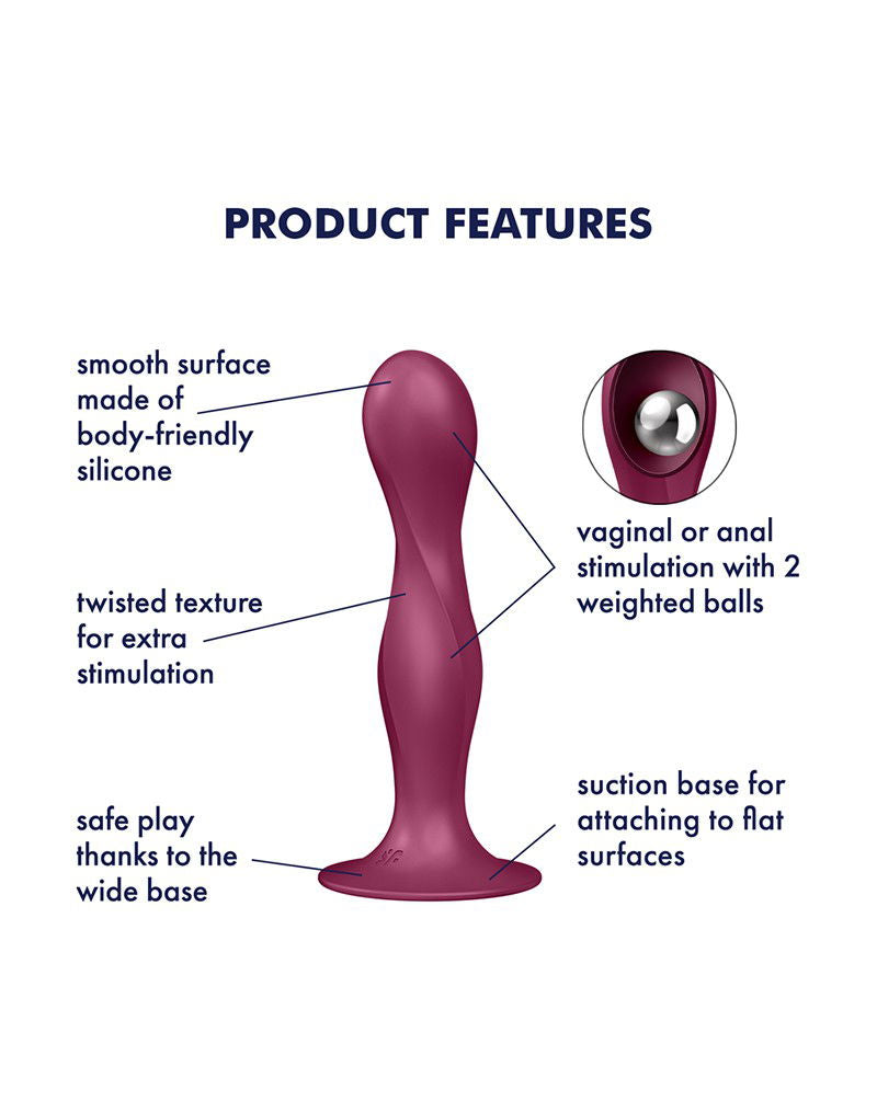 Satisfyer - Dubbele Bal-R - Rood