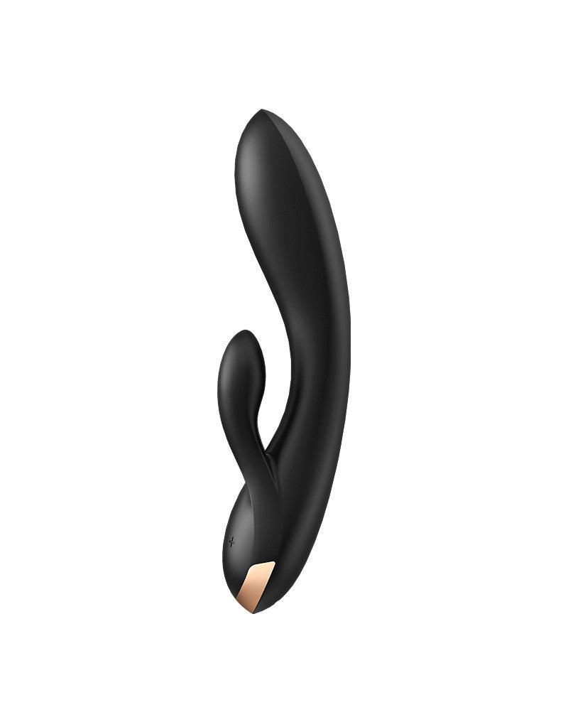 Satisfyer - Double Flex - Rabbit Vibrator - Zwart