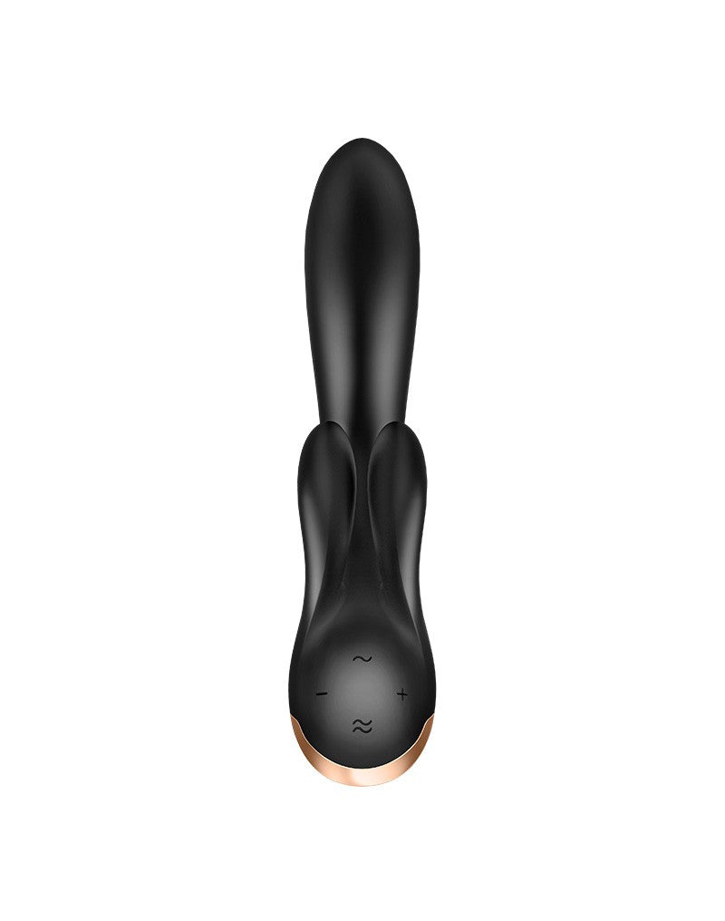Satisfyer - Double Flex - Rabbit Vibrator - Zwart
