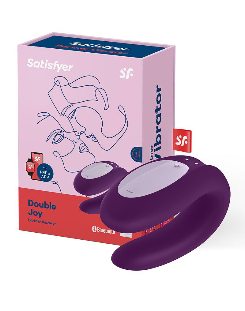 Satisfyer Double Joy Purple  / incl. Bluetooth and App
