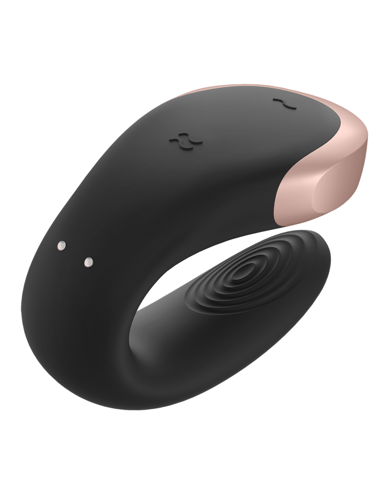 Satisfyer - Double Love - Luxe Partner Vibrator - Zwart