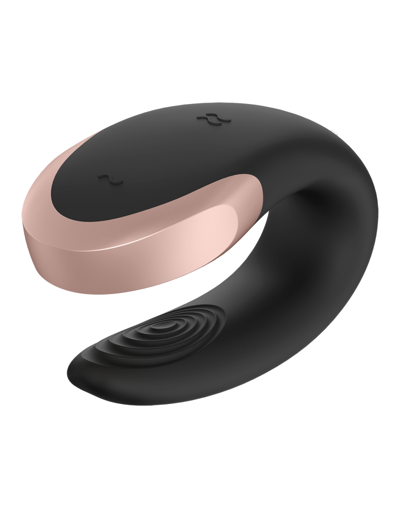 Satisfyer - Double Love - Luxe Partner Vibrator - Zwart