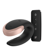 Satisfyer - Double Love - Luxe Partner Vibrator - Zwart