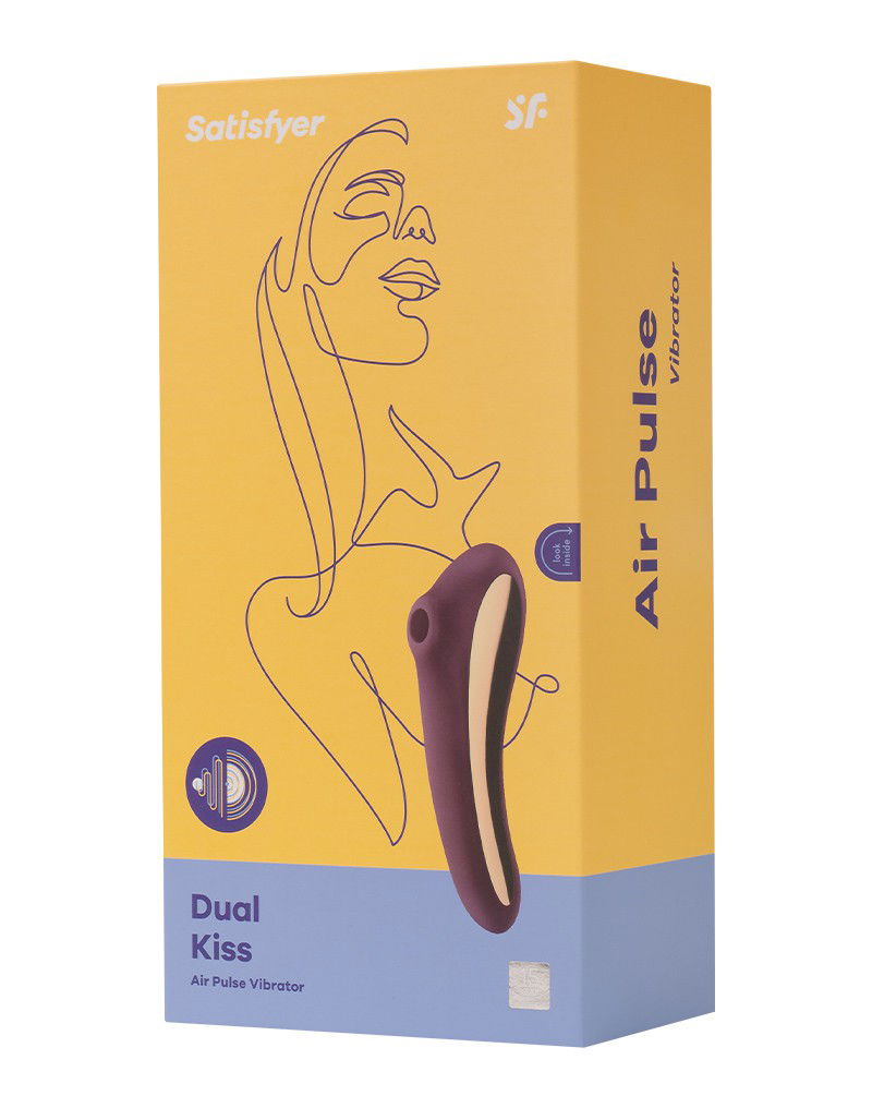 Satisfyer - Dual Kiss - Luchtdruk + G-Spot Vibrator - Paars