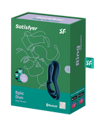 Satisfyer - Epic Duo - Cockring Vibrator - Blauw