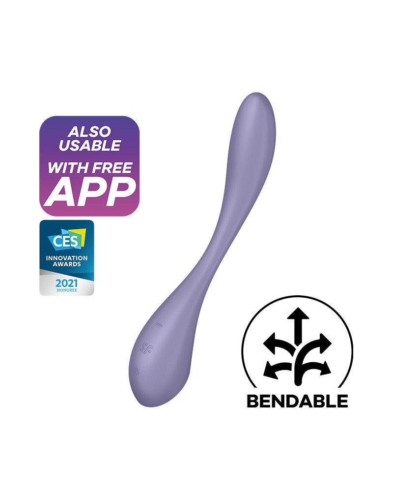 Satisfyer - G-Spot Flex 5+ - Flexibele G-Spot Vibrator (met App Control) - Lila