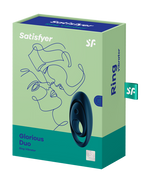 Satisfyer - Glorious Duo - Cockring Vibrator - Blauw