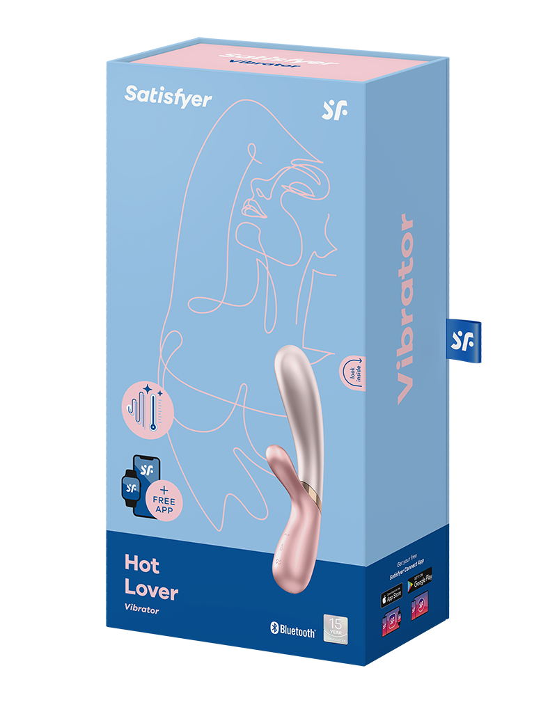 Satisfyer - Hot Lover - Verwarmde Vibrator - Roze / Donkerroze