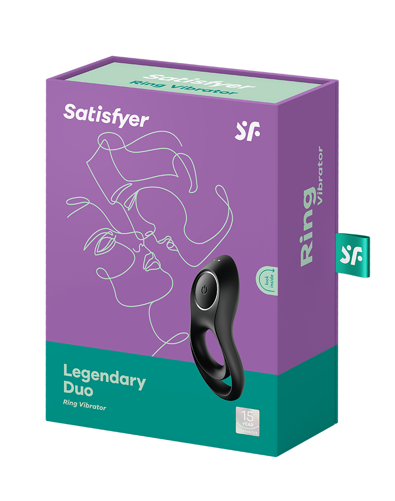 Satisfyer - Legendary Duo - Cockring Vibrator - Zwart