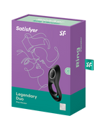Satisfyer - Legendary Duo - Cockring Vibrator - Zwart