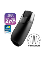 Satisfyer - Men Vibration+ (met App Control) - Masturbator - Zwart