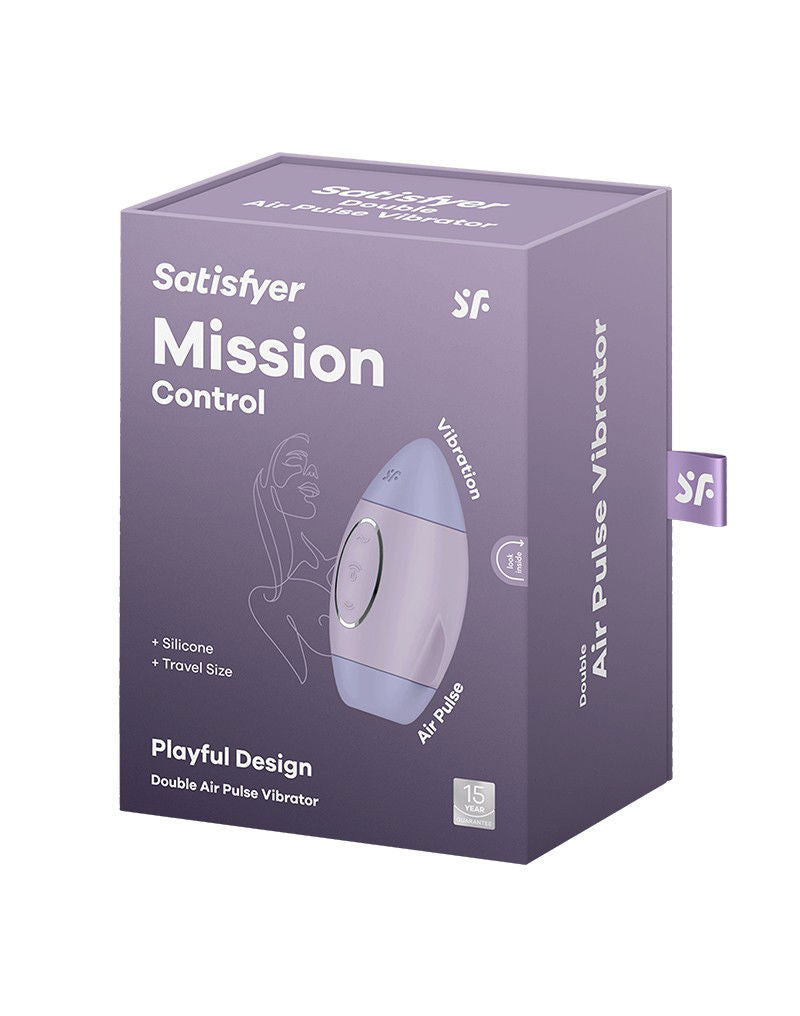 Satisfyer - Mission Control - Luchtdruk Vibrator - Paars