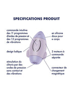 Satisfyer - Mission Control - Luchtdruk Vibrator - Paars