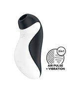 Satisfyer - Orca - Luchtdruk Vibrator - Zwart & Wit