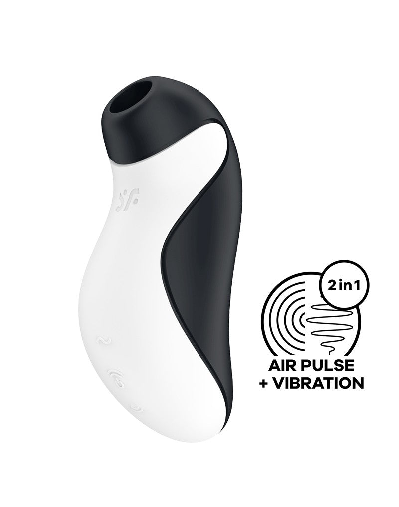 Satisfyer - Orca - Luchtdruk Vibrator - Zwart & Wit