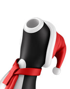 Satisfyer - Pinguïn Holiday Edition - Luchtdruk Stimulator - Zwart, Rood & Wit