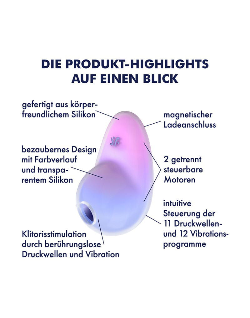 Satisfyer - Pixie Dust - Luchtdruk Vibrator - Paars & Roze