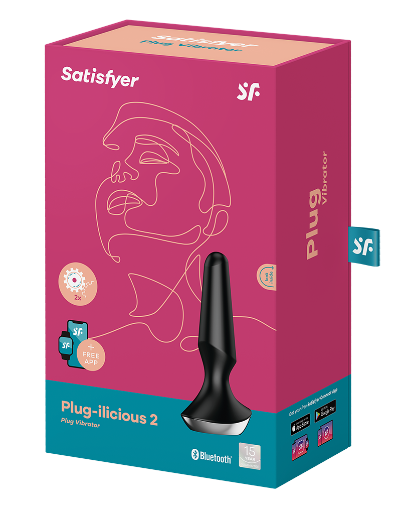 Satisfyer - Plug-ilicious 2 - Vibrerende Anale Plug - Zwart