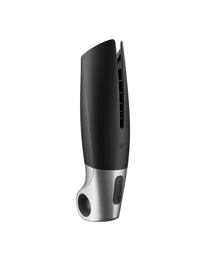 Satisfyer - Power Masturbator (met App Control) - Masturbator  - Zwart & Zilver