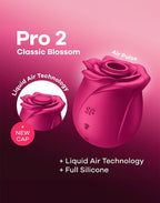 Satisfyer - Pro 2 Classic Blossom - Luchtdruk Vibrator - Rood