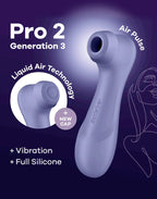 Satisfyer - Pro 2 Generation 3 - Luchtdruk Vibrator - Lila