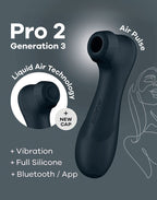 Satisfyer - Pro 2 Generation 3 - Luchtdruk Vibrator (met App Control) - Zwart