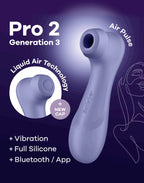Satisfyer - Pro 2 Generation 3 - Luchtdruk Vibrator (met App Control) - Lila
