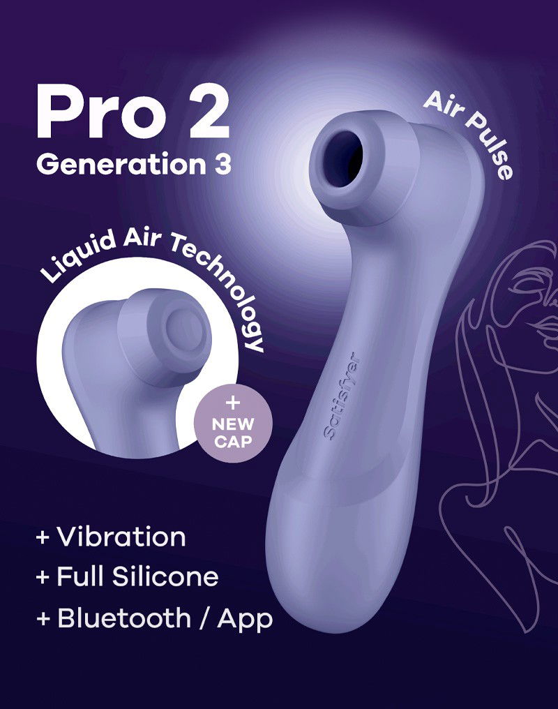 Satisfyer - Pro 2 Generation 3 - Luchtdruk Vibrator (met App Control) - Lila