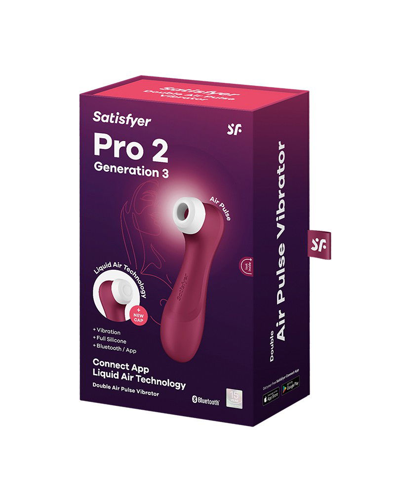 Satisfyer - Pro 2 Generation 3 - Luchtdruk Vibrator (met App Control) - Rood