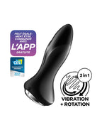 Satisfyer - Rotator Plug 1+ - Anale Vibrator - Zwart