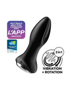 Satisfyer - Rotator Plug 2+ - Anale Vibrator - Zwart