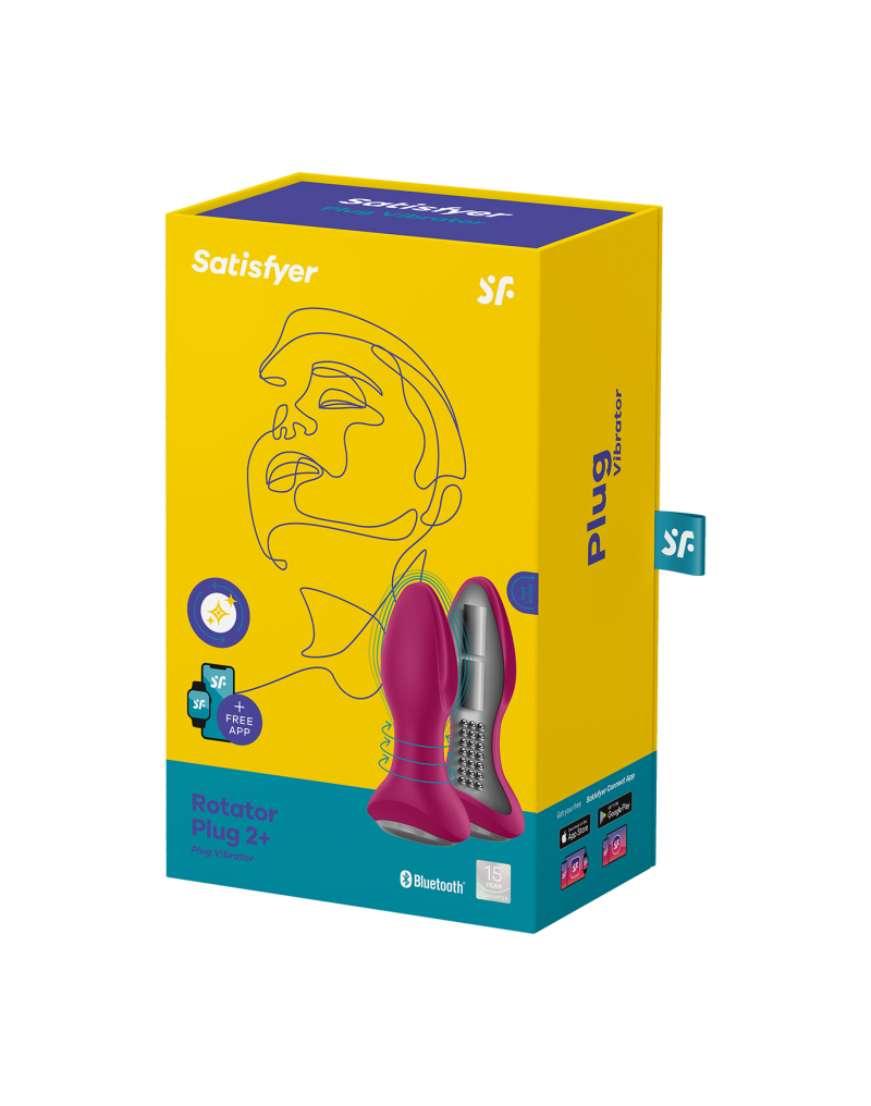 Satisfyer - Rotator Plug 2+ - Anale Vibrator - Rood