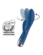 Satisfyer - Spinning Rabbit 1 - Rabbit Vibrator - Blauw