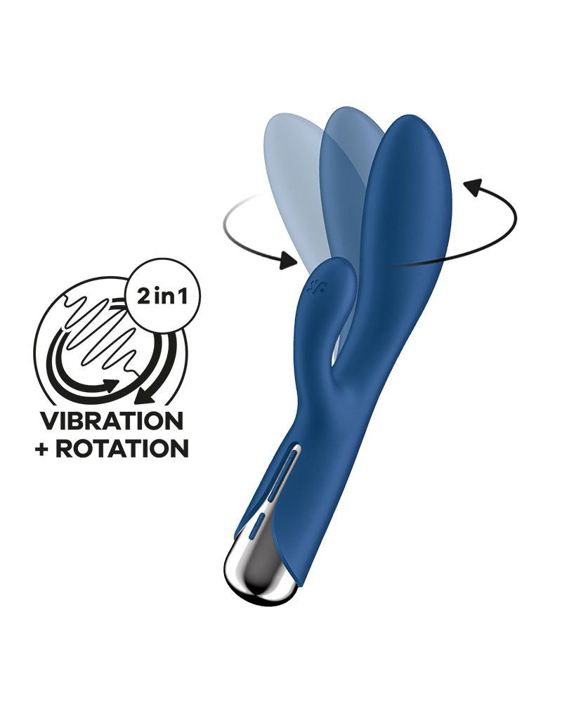 Satisfyer - Spinning Rabbit 1 - Rabbit Vibrator - Blauw