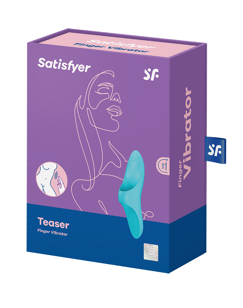 Satisfyer - Teaser - Vinger Vibrator - Blauw