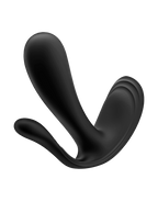 Satisfyer - Top Secret+ - Draagbare vibrator met anale stimulator - Zwart