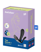 Satisfyer - Top Secret+ - Draagbare vibrator met anale stimulator - Zwart