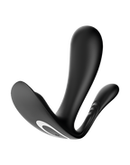 Satisfyer - Top Secret+ - Draagbare vibrator met anale stimulator - Zwart