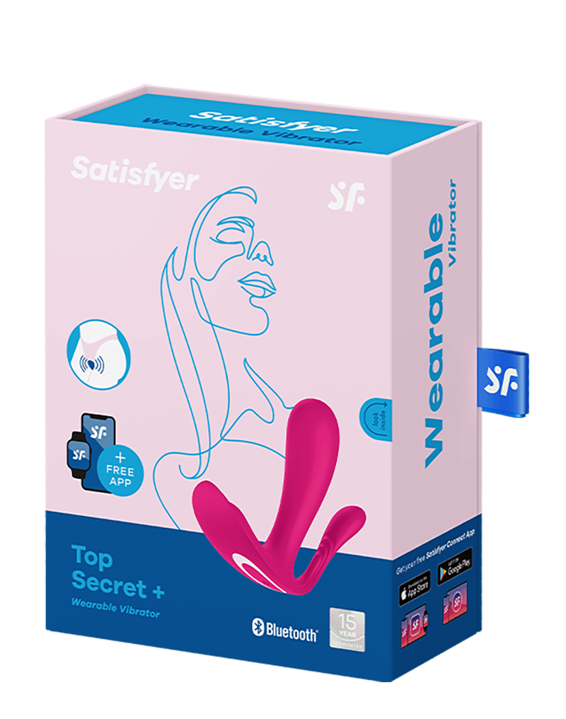 Satisfyer - Top Secret+ - Draagbare vibrator met anale stimulator - Roze