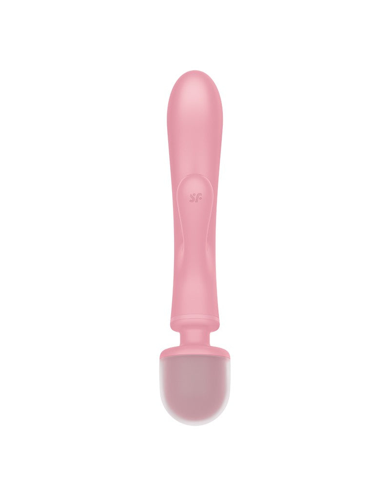 Satisfyer - Triple Lover - 2-in-1 Wand and Rabbit Vibrator - Pink