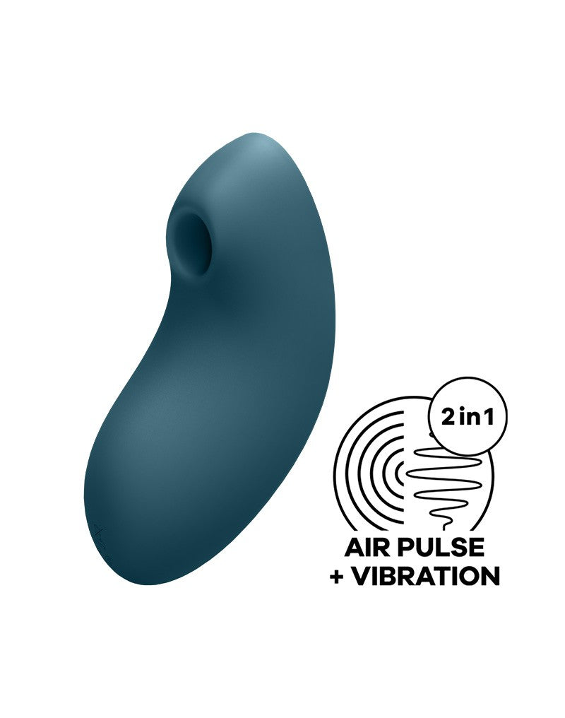 Satisfyer - Vulva Lover 2 - Luchtdruk Vibrator - Blauw