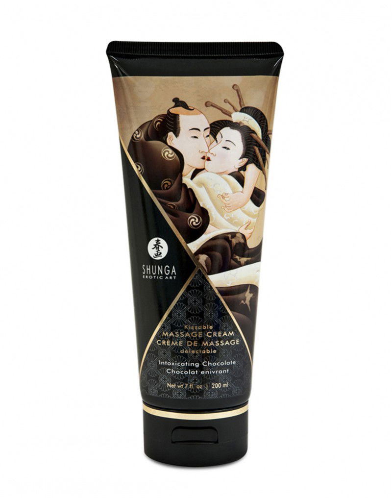 Shunga - Eetbare Massage Crème - Intoxicating Chocolate - 200 ml