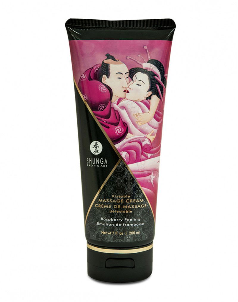 Shunga - Eetbare Massage Crème - Raspberry Feeling - 200 ml