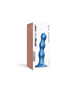 Strap-On-Me - Dildo Plug Balls Maat L - Metallic Blauw