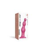Strap-On-Me - Dildo Plug Beads Maat XL - Metallic Roze