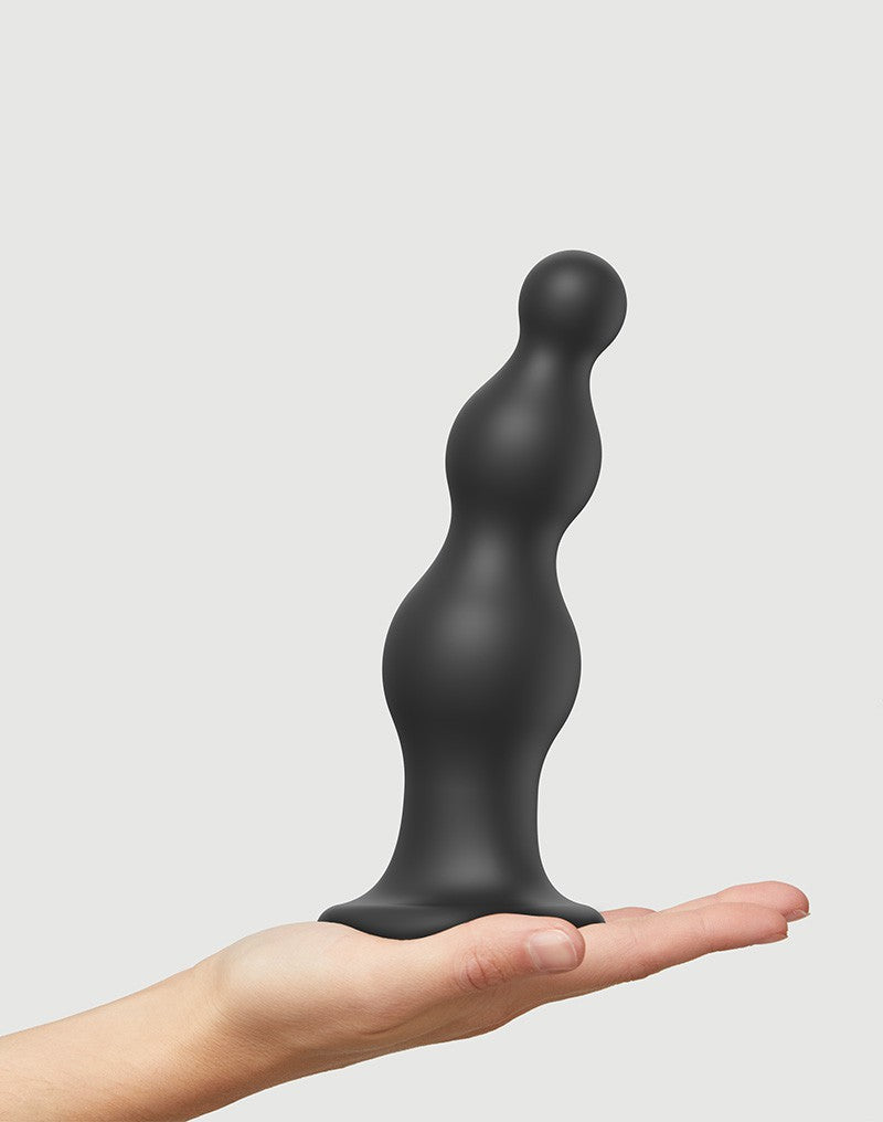 Strap-On-Me - Dildo Plug Beads Maat XXL - Zwart