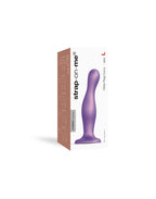 Strap-On-Me - Dildo Plug Curvy Maat L - Metallic Paars